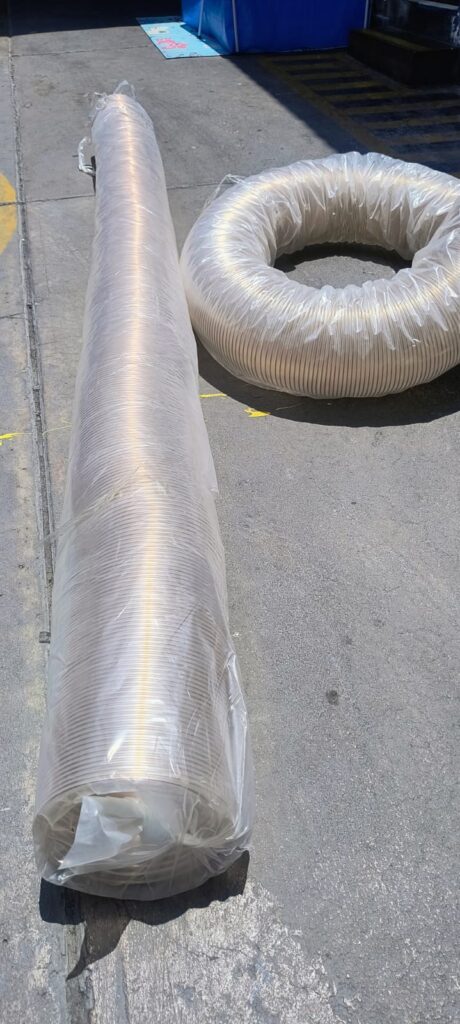 Manguera ducto de ventilacion con anillo de cobre1
